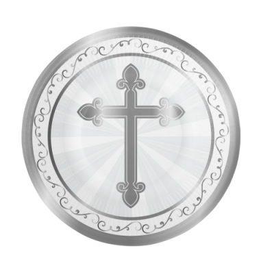 Pratos Cruz Prateada Pequenos
