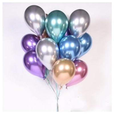 Balão Cromado Roxo 30cm