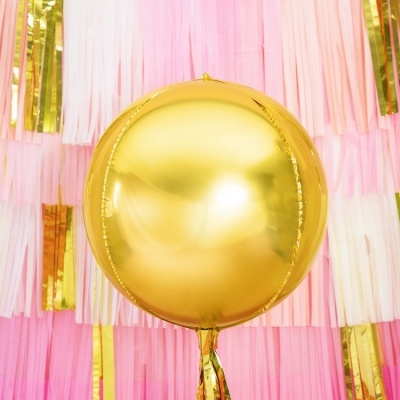 Balão Dourado Redondo