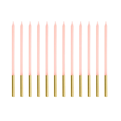 Velas Altas Rosa + Gold