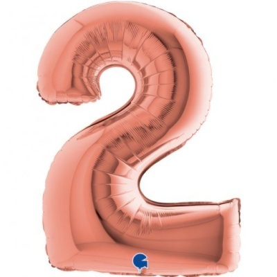 Balão Número Rosegold Gigante