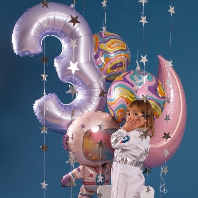 Balão Número Lilás Gigante