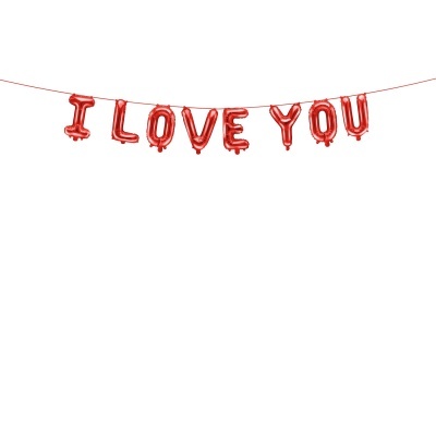 Conj. Balões I LOVE YOU