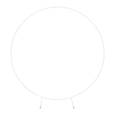 Aro Arco Metal Redondo Branco