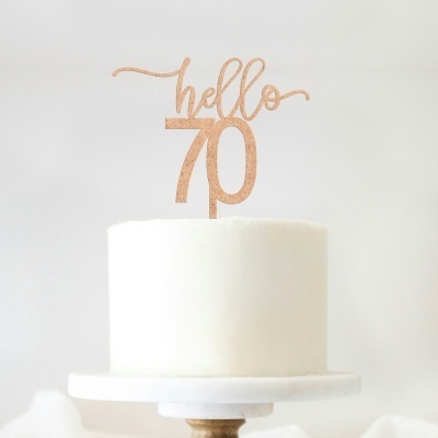 Topo Bolo Hello Idade MDF