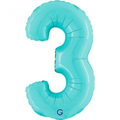 Balão Número Azul Pequeno