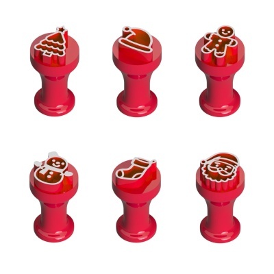 Carimbos para Brigadeiro Natal Modelo 2