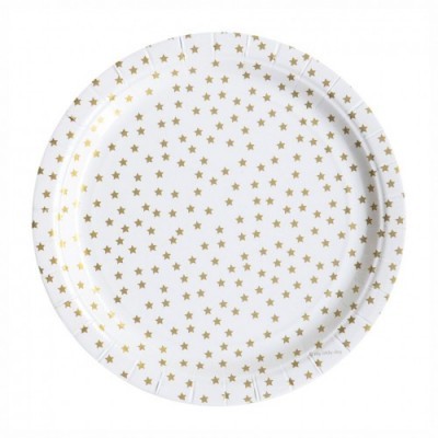 Pratos Dourados Estrelas