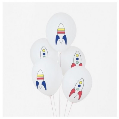 Conj. 5 Balões Espaço