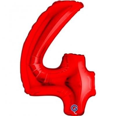 Balão Número Vermelho Pequeno