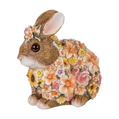 Figura Coelho Flores Castanho