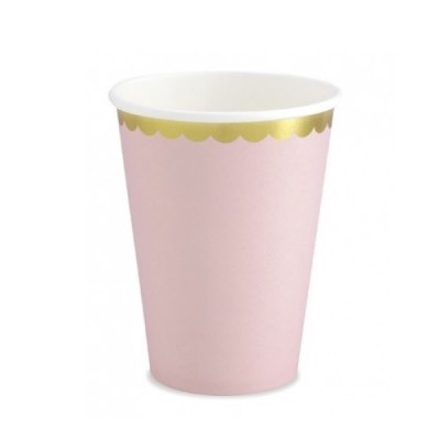 Copos Rosa e Dourado