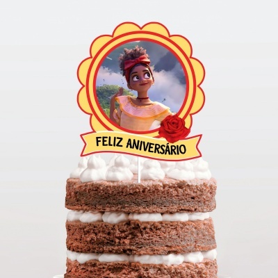 Topo Bolo Simples Encanto Dolores