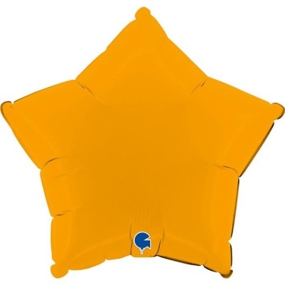 Balão Estrela Amarelo Mostarda