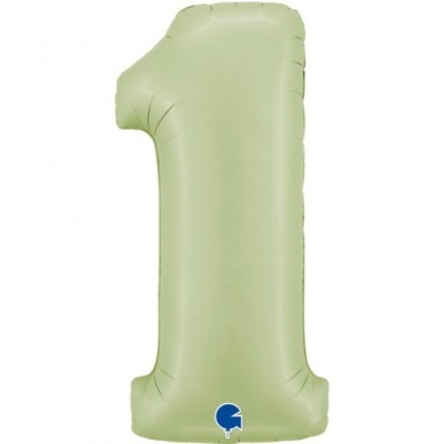 Balão Número Verde Pastel Gigante