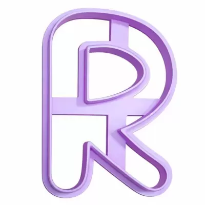 Cortador de Bolachas - Letras Alfabeto - R