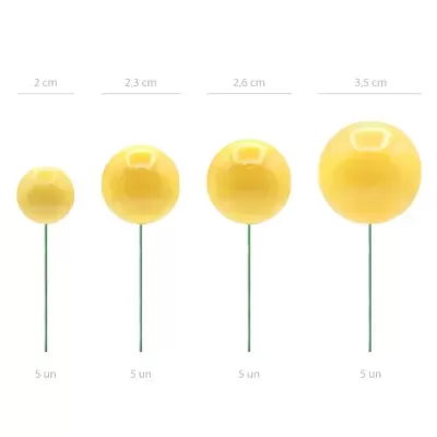 Toppers Bolas Amarelas