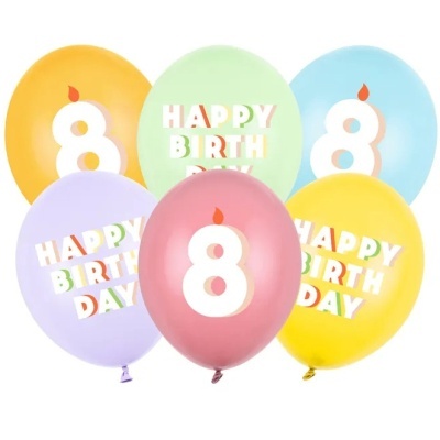 Balões Happy Birthday 8 - conj.6
