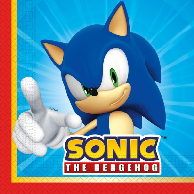 Guardanapos Sonic e Amigos
