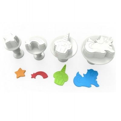 Conj. 4 Cortadores Unicórnio