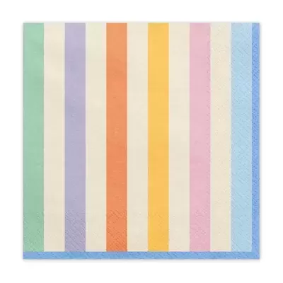 Guardanapos Riscas Cores Pastel