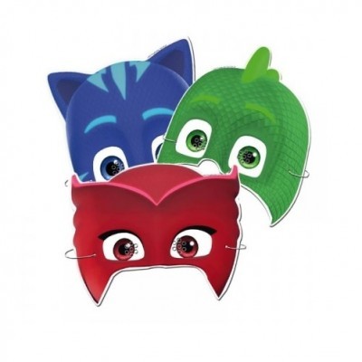 Conj. 6 Máscaras PJ Masks