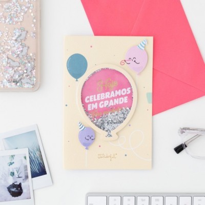 Postal - HOJE CELEBRAMOS EM GRANDE