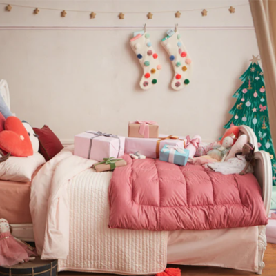 Meia de Natal Pompons