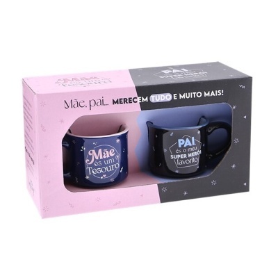 Conj. Chávenas Mãe e Pai merecem Tudo e muito Mais!