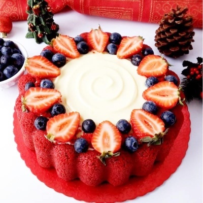 Forma Piscina Redonda Decorada 22cm