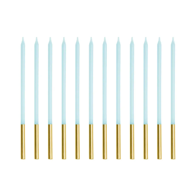 Velas Altas Azul + Gold