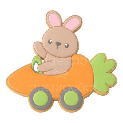 Cortador c/ Carimbo Carro Cenoura