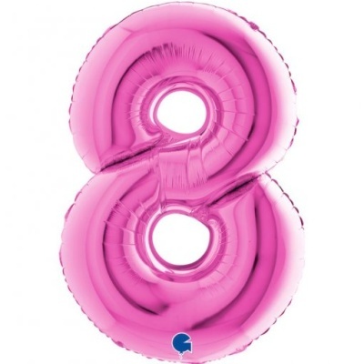 Balão Número Rosa Gigante