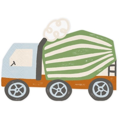 Guardanapos Carrinho Construção