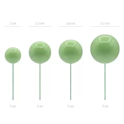 Toppers Bolas Verde Claro