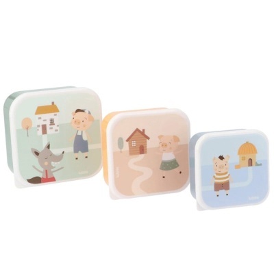 Conj. 3 Caixas The Three Little Pigs