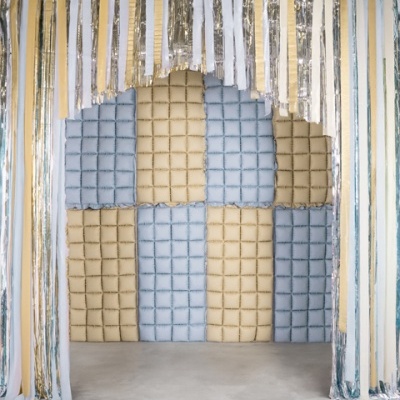 Fundo Balões Azul e Bege