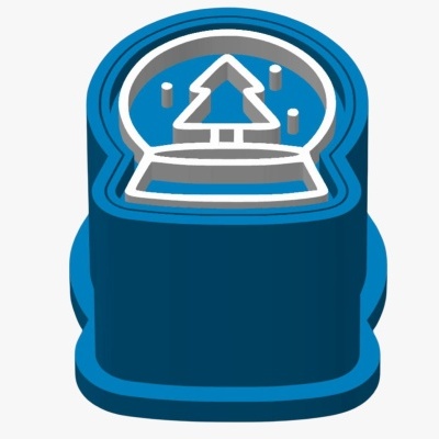 Molde Brigadeiro c/ Carimbo Globo de Neve