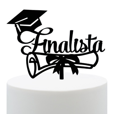 Topo Bolo Acrilico Finalista Diploma