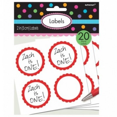 Etiquetas Autocolantes Vermelhas