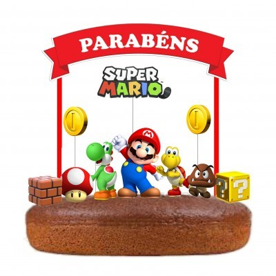 Topo Bolo Super Mário