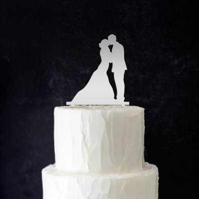 Topo Bolo Noivos Beijo