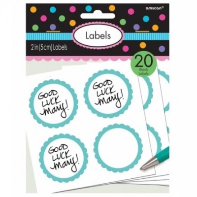 Etiquetas Autocolantes Azul Claro