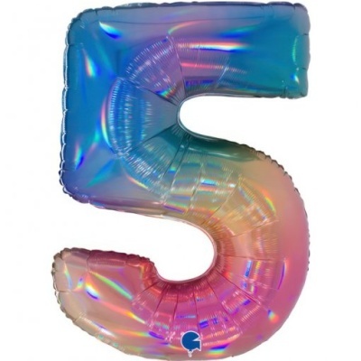 Balão Número Rainbow Gigante