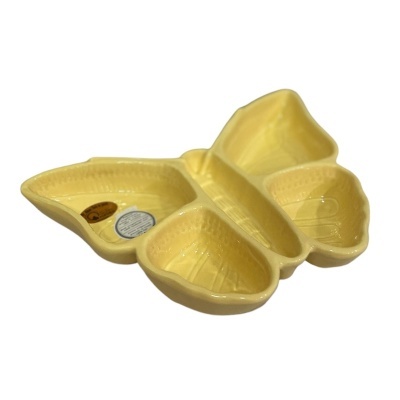 Taça Borboleta Amarelo Pastel