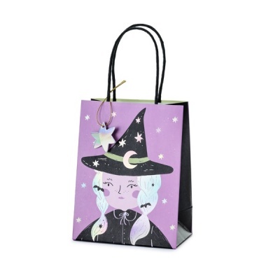 Saco de Papel Halloween Bruxa