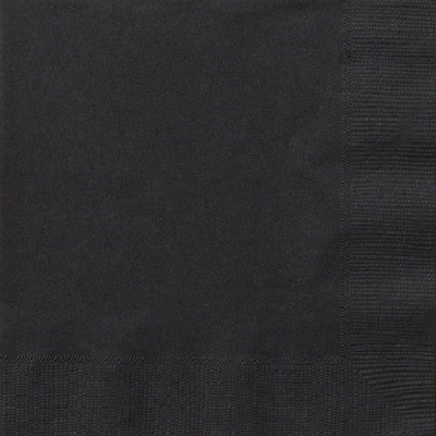 Guardanapos Preto Lisos