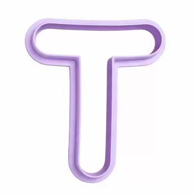 Cortador de Bolachas - Letras Alfabeto - T