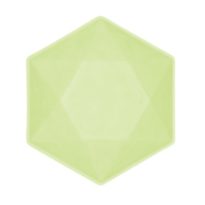 Taças Eco Hexagonais Verde Claro