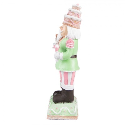 Figura Quebra-Nozes Verde 24cm